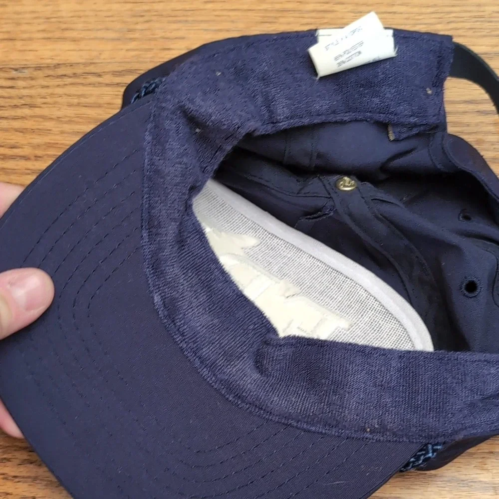 Vintage FBI Baseball Hat Navy Blue One Size Strapback Rope Cap